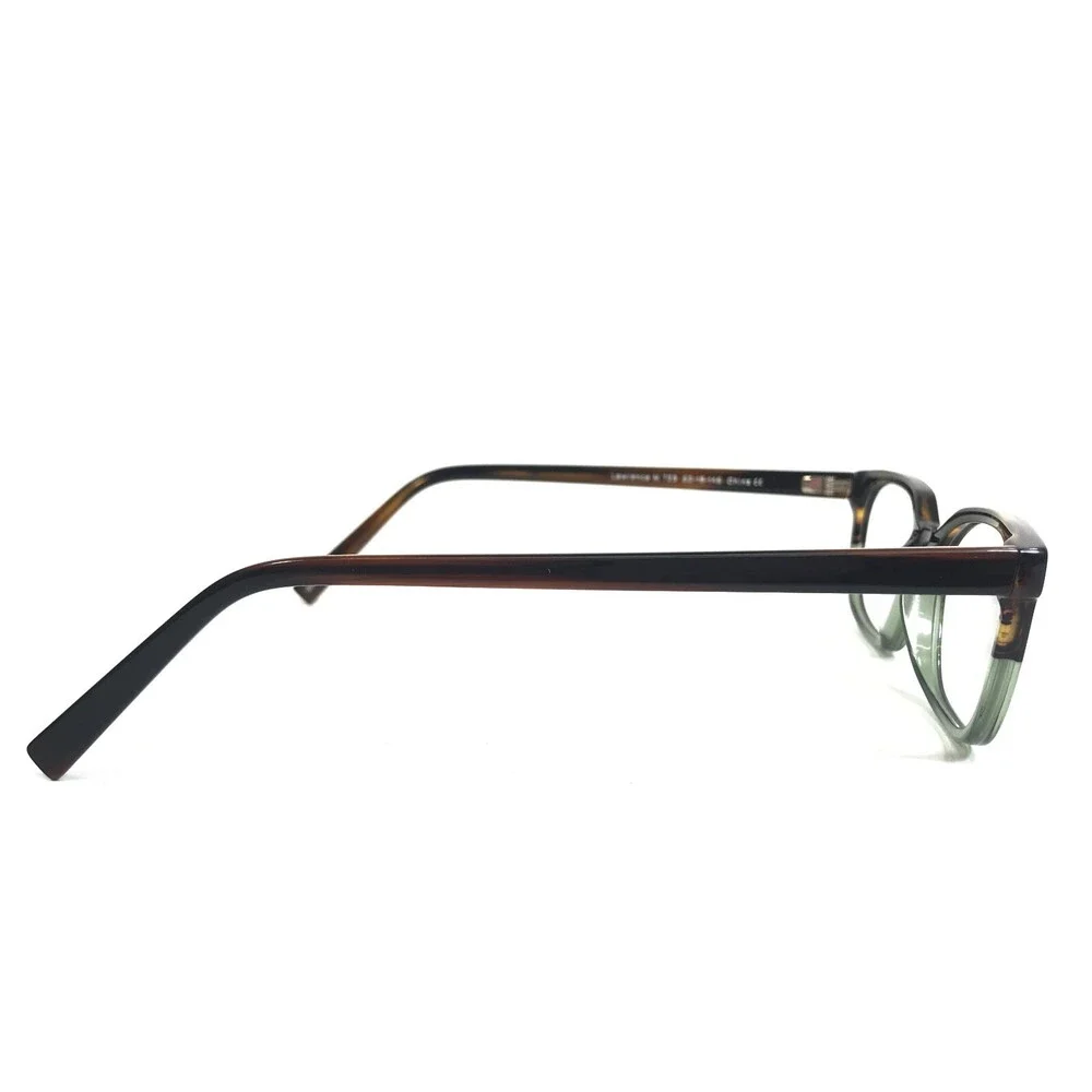 Warby Parker Eyeglasses Frames Lawrence M 723 Brown Green Rectangular 52-15-145